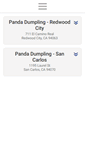 Mobile Screenshot of pandadumpling.com