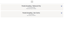 Tablet Screenshot of pandadumpling.com
